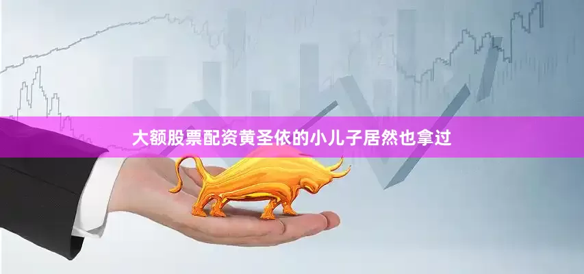 大额股票配资黄圣依的小儿子居然也拿过